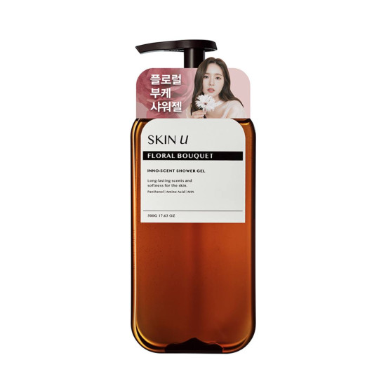 Happy Bath Skin U Inno Scent Shower Gel Floral Bouquet 500ml 