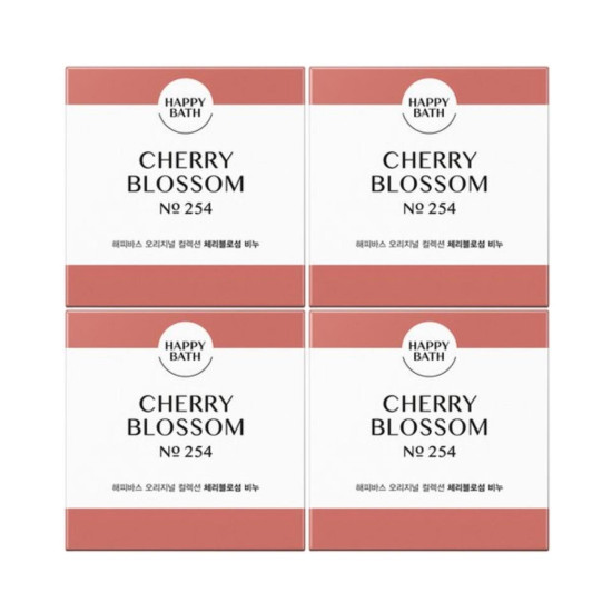 Happy Bath Soap Cherry Blossom 4ea x 90g 