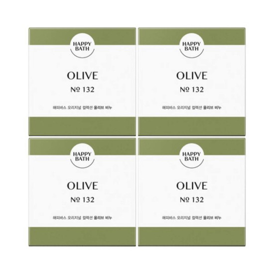 Happy Bath Soap Olive 4ea x 90g