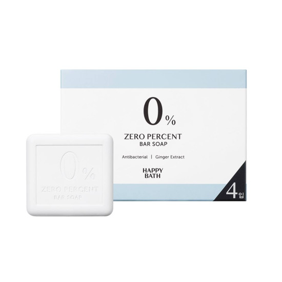 Happy Bath Zero Percent Bar Soap 4ea x 90g 