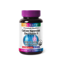 Holidays Premium Quality Calcium Magnesium Zinc Vitamin D 90ea x 1,350...