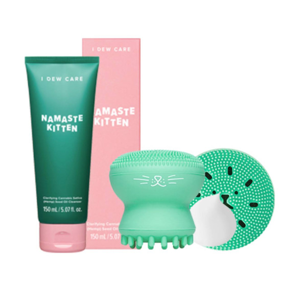 I DEW CARE Namaste Kitten 150ml + Cleansing Brush Set 
