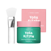 I DEW CARE Yoga Kitten Balancing Heartleaf Clay Mask 75ml + Silicone P...