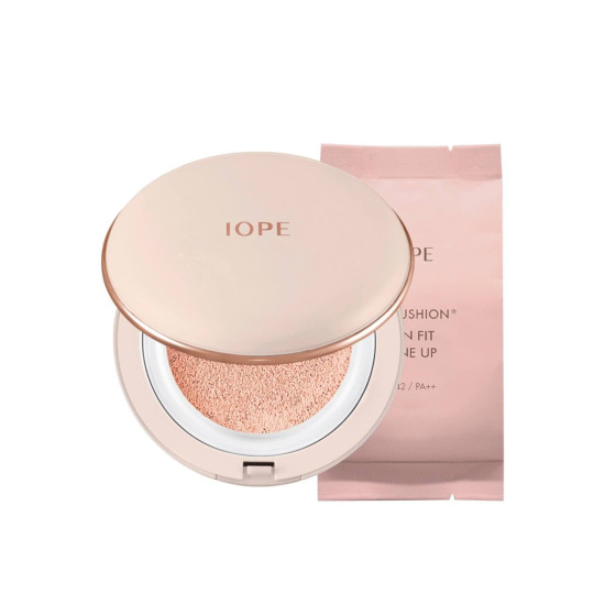 IOPE Air Cushion Skin Fit Tone Up 15g + Refill 15g Nude Pink