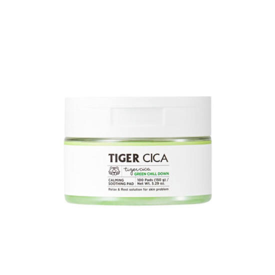 It's Skin Tiger Cica Green Chill Down Calming Soothing Pad 100ea 