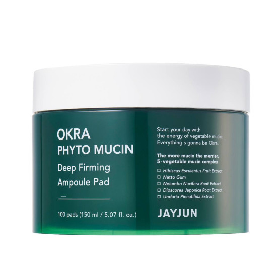 JayJun Okra Phyto Mucin Deep Firming Ampoule Pad 100ea
