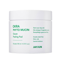 JayJun Okra Phyto Mucin Gauze Peeling Pad 140ml 