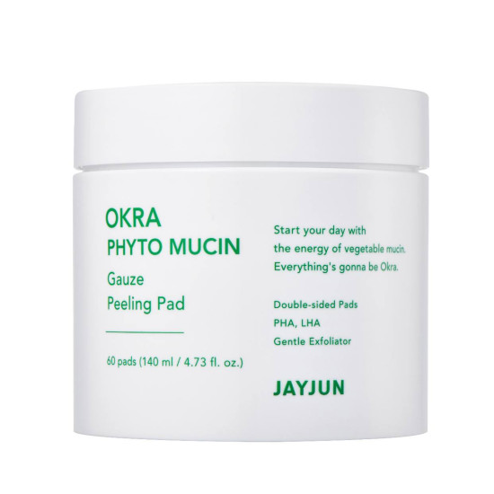 JayJun Okra Phyto Mucin Gauze Peeling Pad 140ml 