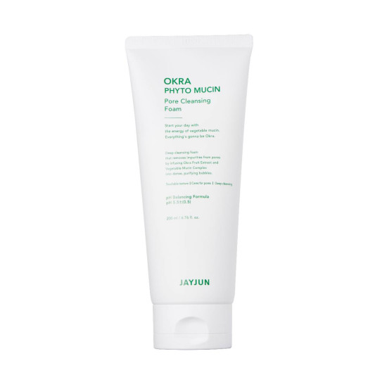 JAYJUN Okra Phyto Mucin Pore Cleansing Foam 200ml 