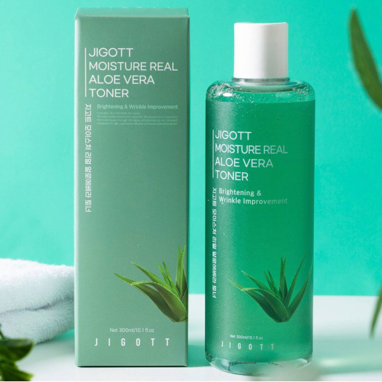 Jigott Moisture Real Aloe Vera Toner 300ml