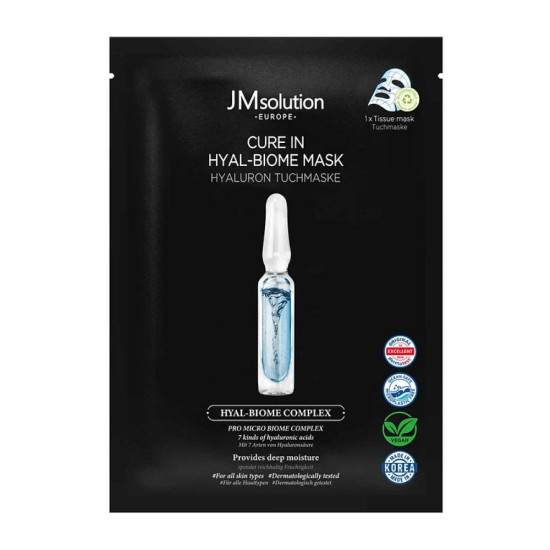 JMsolution Europe Cure In Hyal-Biome Mask 10ea x 30ml 