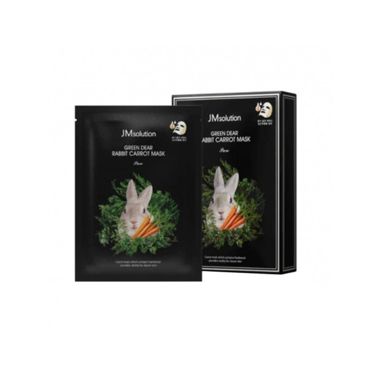 JMSOLUTION GREEN DEAR RABBIT CARROT MASK PURE 10ea x 30ml
