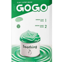 JUST GOGO CLAY 2-STEP MASK SOOTHING 5ea in 1