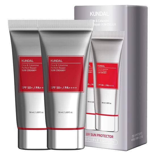 Kundal Cica & Calamine Perfect Repair SPF50 PA ++++ 2ea x 50ml 