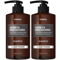 Kundal Honey & Makadamia Nature Shampoo Baby Powder 2ea x 1058ml