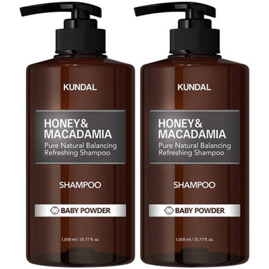 Kundal Honey & Makadamia Nature Shampoo Baby Powder 2ea x 1058ml