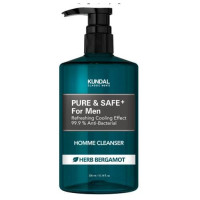 Kundal Pure & Safe+ Cooling Men Homme Cleanser Herb Bergamot 300ml...