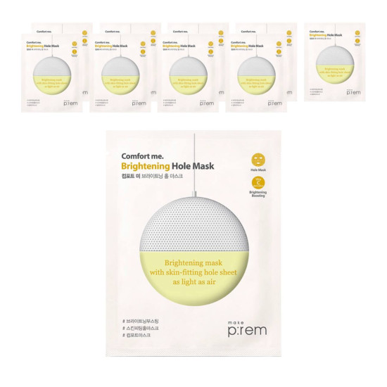 MAKE P:REM COMFORT ME BRIGHTENING HOLE MASK 10ea x 29ml