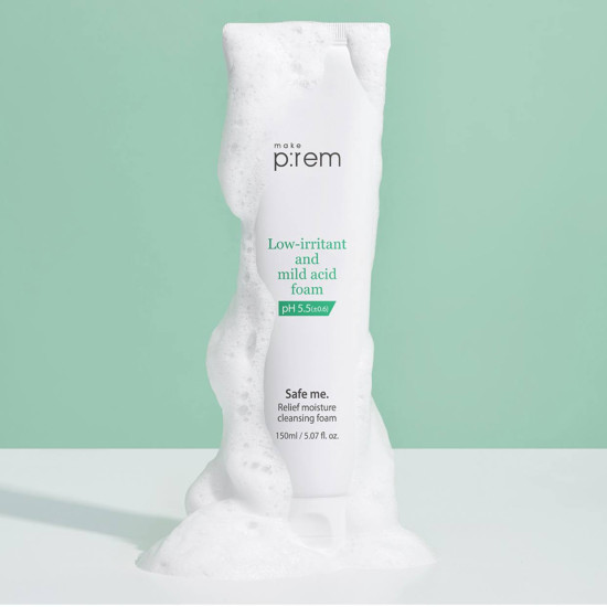 MAKE P:REM Low-irritant & Mild Acid Cleansing Foam 150ml 