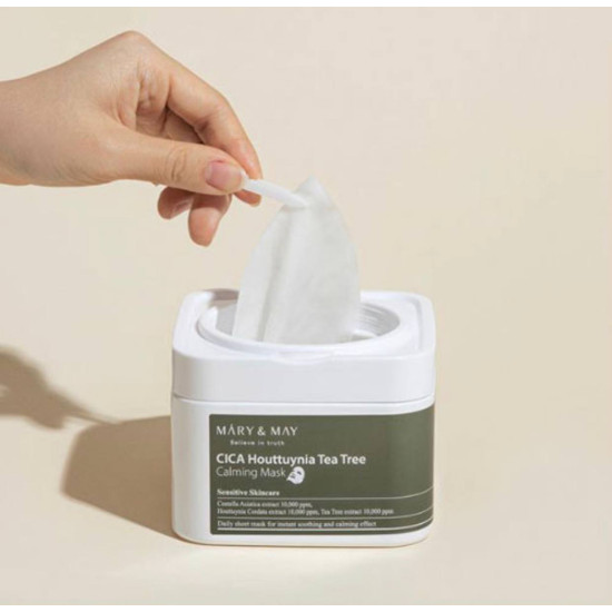 MaryandMay CICA Houttuynia Tea Tree Calming Mask 30ea