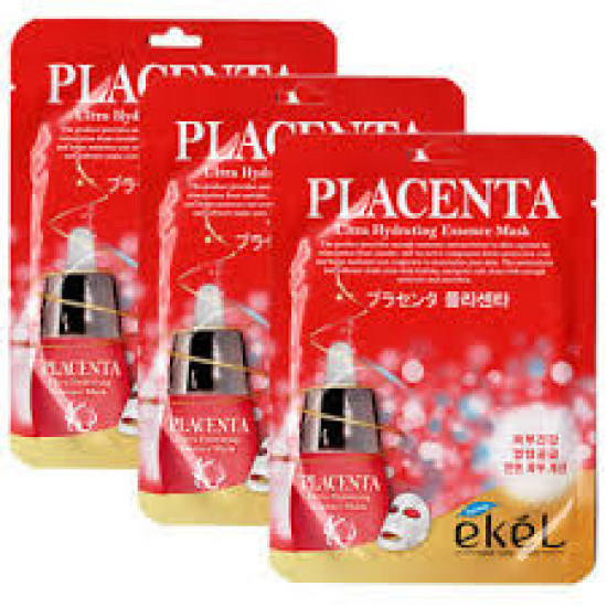 EKEL PLACENTA ULTRA HYDRATING ESSENCE MASK 10PCS Set  - МАСКА С ЭКСТРАКТОМ ПЛАЦЕНТЫ 250ml