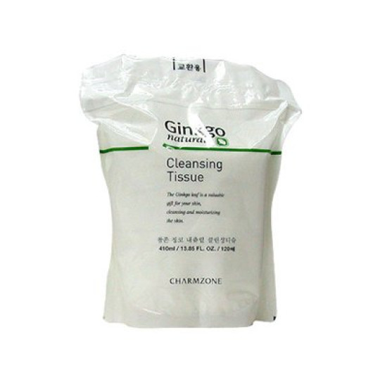 Charmzone Ginkgo Natural Cleansing Tissue Refill 120 Sheets 475 ml