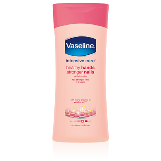VASELINE INTENSIVE CARE HEALTHY HANDS STRONGER NAILS LOTION- Крем для рук 200ML