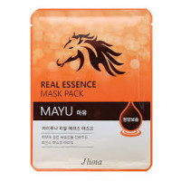JLUNA REAL ESSENCE MASK PACK MAYU 10 pcs set-Маска тканевая с лошадины...