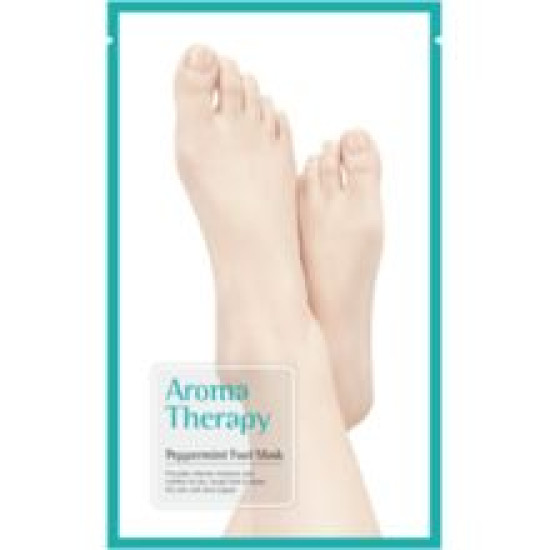 royal skin aromatherapy peppermint foot mask 5pcs 40ml