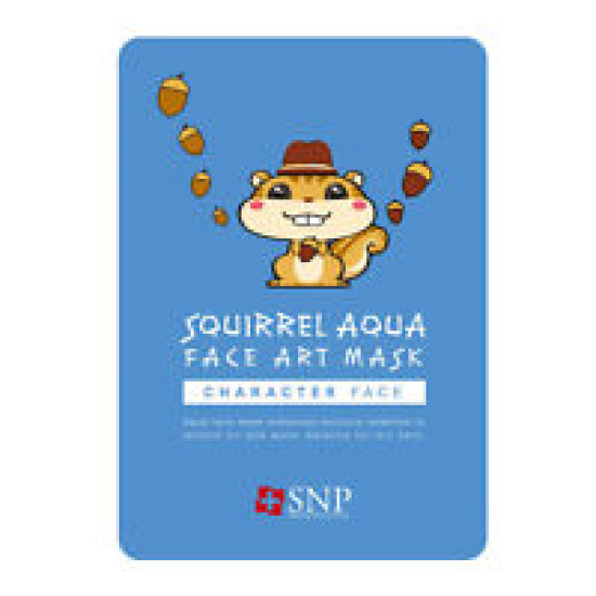 SNP Squirrel Aqua Face Art Mask  10 pcs set- маска для лица 10 штук 250 ml