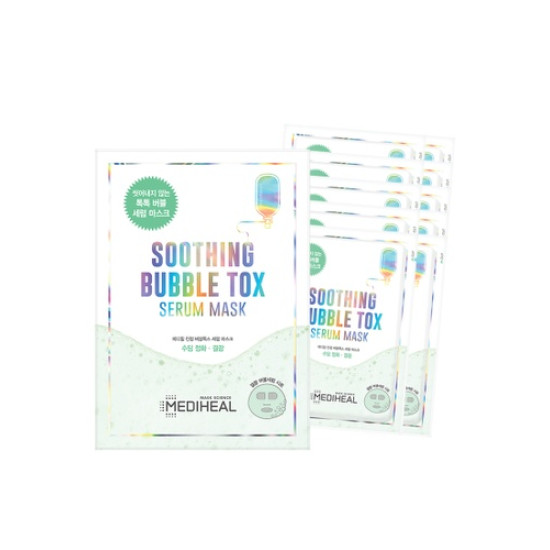 MEDIHEAL Soothing Bubble Tox Serum Mask Pack 5ea in 1