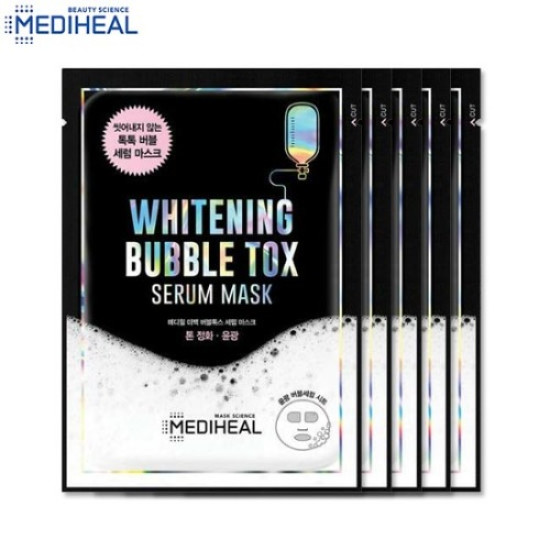 Mediheal Whitening Bubble Tox Serum Mask Pack 5ea in 1