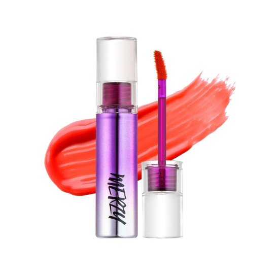 MERZY AURORA DEWY TINTS ALL COLORS LIP SWATCH DT6. Seiren Red 5.5g 