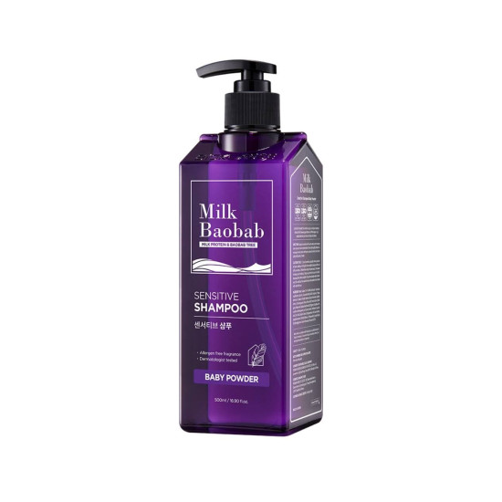 MilkBaobab Sensitive Shampoo Baby Powder 500ml