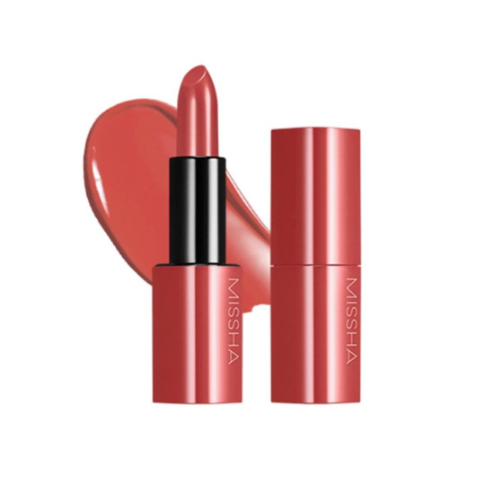 MISSHA Dare Rouge Sheer Slick Lipstick Maple Red 3.5g