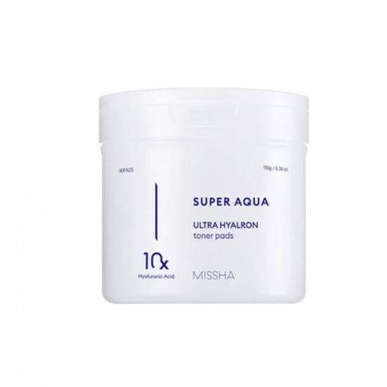 Missha Super Aqua Ultra Hyalron Toner Pads 90ea