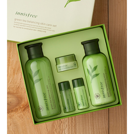 Innisfree Green tea balancing skin care set EX - Сет с экстрактом зеленого чая