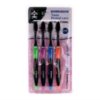 Nano Dental Care Toothbrush Set 4pc Charcoal