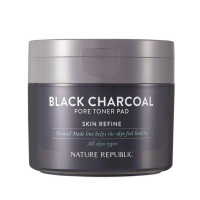 NATURE REPUBLIC Natural Made Black Charcoal Pore Toner Pad 50ea
