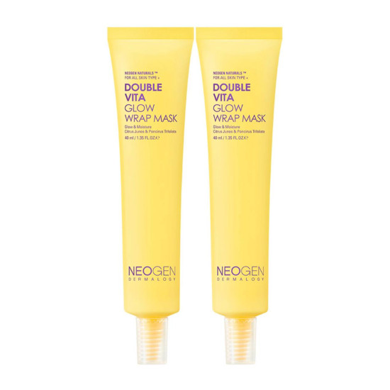 Neogen Dermalogy Double Vita Glow Wrap Mask 2ea x 40ml 