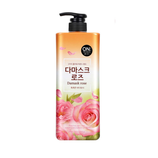 On The Body Damask Rose Body Wash 875ml