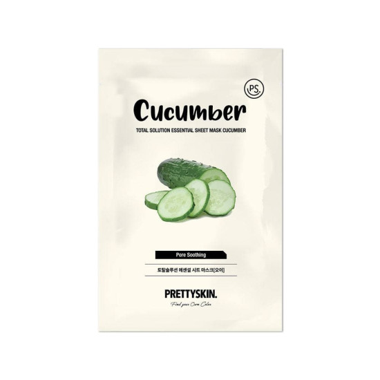 Pretty Skin Total Solution Essential Sheet Mask Cucumber 20ea x 23ml
