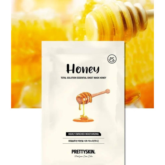 Pretty Skin Total Solution Essential Sheet Mask Honey 20ea x 23ml