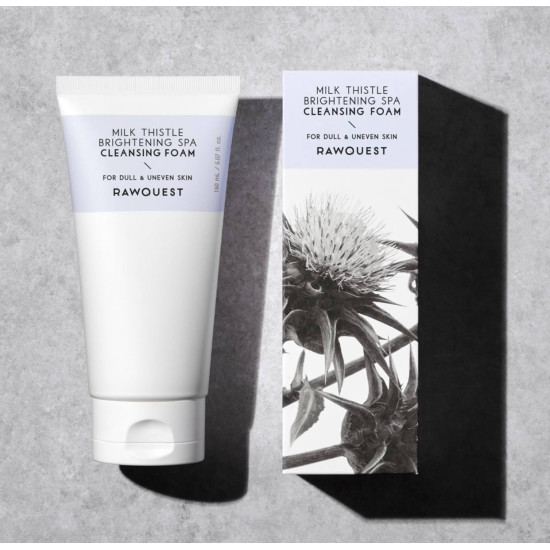 RAWQUEST MILK THISTLE BRIGHTENING SPA CLEANSING FOAM 150ml 