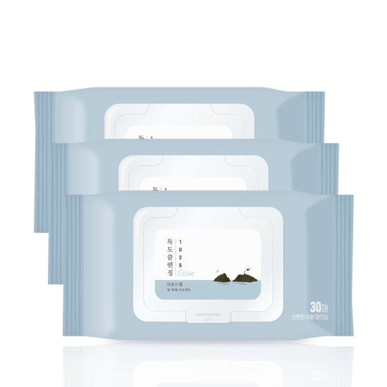 ROUND LAB 1025 Dokdo Cleansing Tissue 3p x 30ea