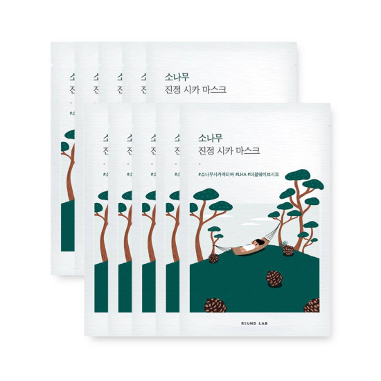 ROUND LAB Pine Calming Cica Mask 22ml x 10ea