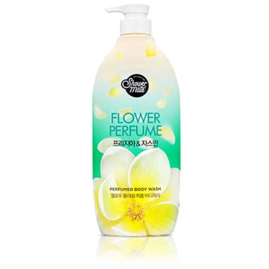 Shower Mate Flower Perfume Yellow Freesia & Jasmine Body Wash 900ml 