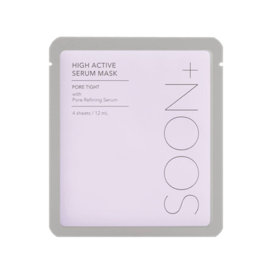 SOON+ High Active Serum Mask Pore Tight 4ea x 12ml 
