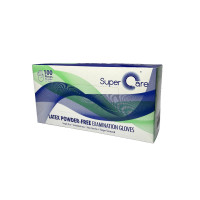 Super Care Latex Powder Free Examination Gloves XS 100ea