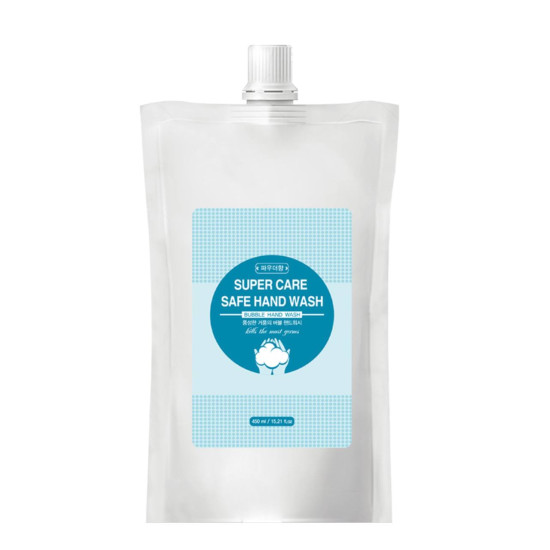 Super Care Safe Hand Fresh Bubble Hand Wash Powder Refill 450ml 